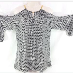Michael Kors cold shoulder blouse